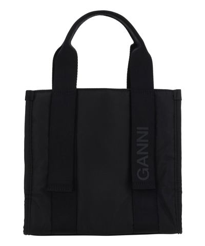 Shop Ganni Handbag In Black