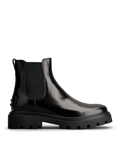 Shop Tod's Janeiro Ankle Boots In Black
