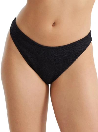 Shop Freya Ibiza Waves Hi-cut Bikini Bottom In Black