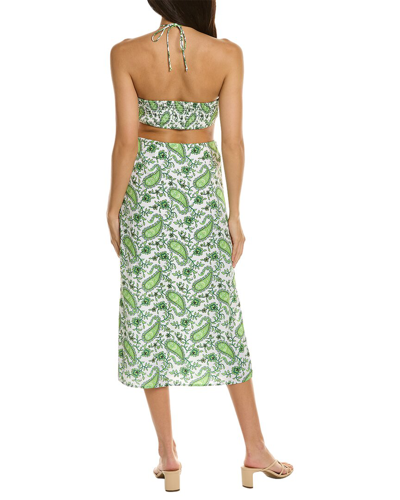 Shop Celina Moon Halter Midi Dress In Green