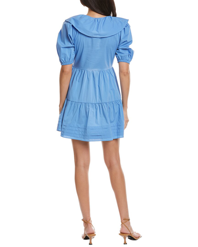 Shop Saylor Zerina A-line Dress In Blue