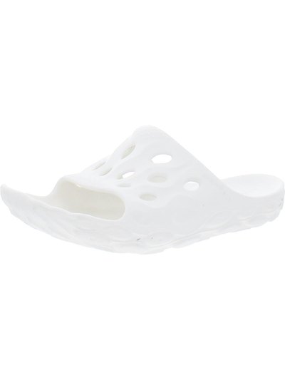 Shop Merrell Hydro Slide Womens Slip On Open Toe Pool Slides In White