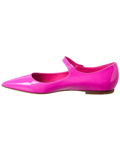 Shop Valentino Tiptoe Patent Flat In Pink