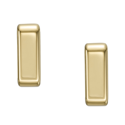 Shop Fossil Women's Archival Core Essentials Gold-tone Stainless Steel Stud Earrings