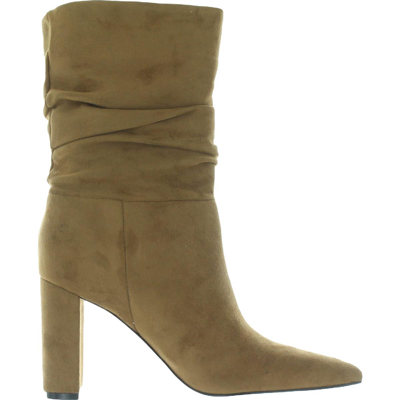 Shop Nine West Denner 2 Womens Microsuede Covered Heel Mid-calf Boots In Multi