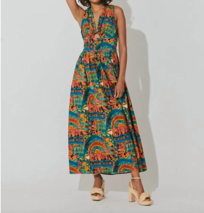 Shop Cleobella Ayanna Ankle Dress In Paradiso In Multi