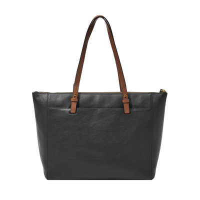 Fossil Women's Rachel Litehide Leather Tote In Black