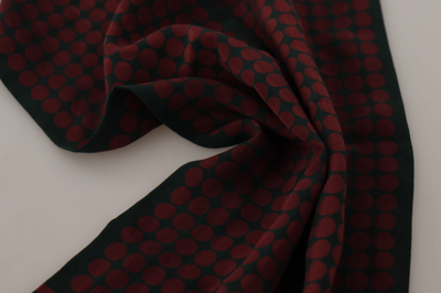Shop Dolce & Gabbana Dg Logo Print Wrap Shawl Fringe Men's Scarf In Red