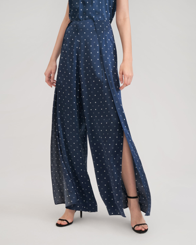 Lilysilk Wide-legged Silk Ginkgo Pants For Women In Multi
