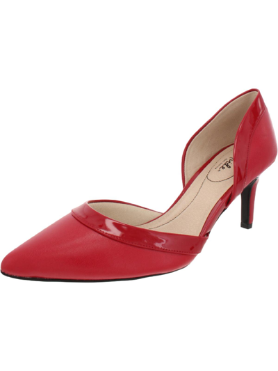 Shop Lifestride Saldana Womens Dressy Cushion Insole D'orsay Heels In Red