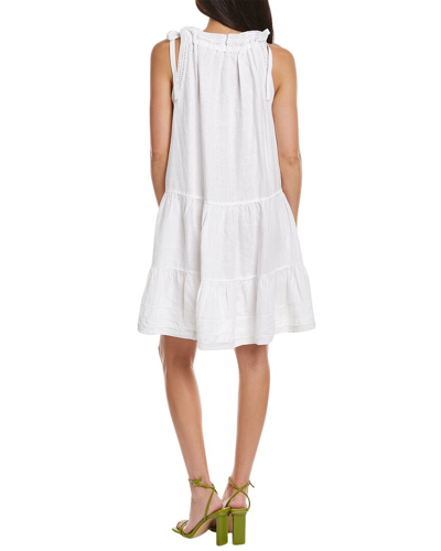 Ulla Johnson Tiered Linen A-line Dress In White