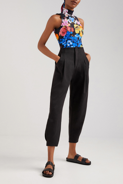 Desigual M. Christian Lacroix Floral Bodysuit In Black