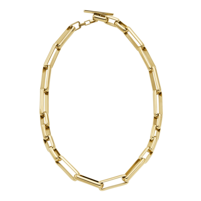 Shop Fossil Women's Archival Core Essentials Gold-tone Stainless Steel Chain Necklace
