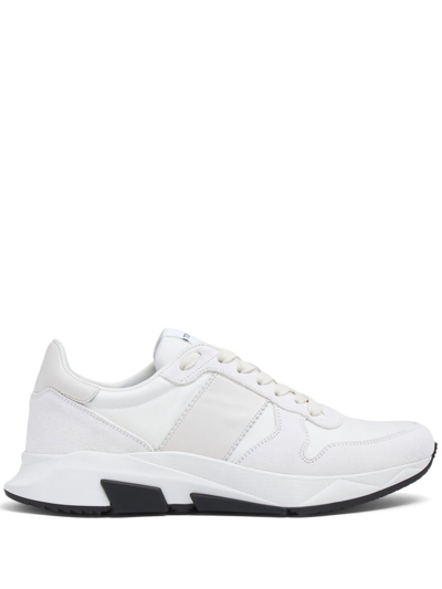 Shop Tom Ford White Jagga Runner Low-top Sneakers