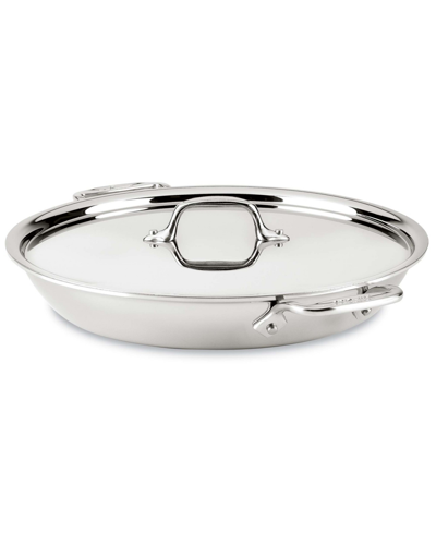Shop All-clad D3 Stainless Steel 3 Qt. Universal Pan In Silver