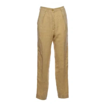 Shop Forte Forte Pants For Woman 10314 Gold