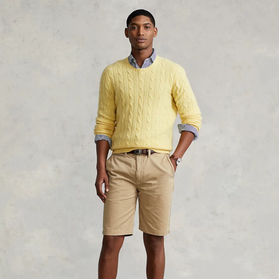 Shop Ralph Lauren 10-inch Relaxed Fit Chino Short In Café Tan