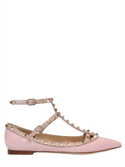 pink valentino rockstud flats