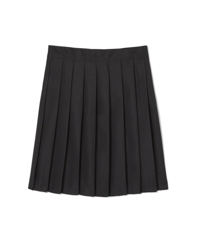 Shop French Toast Big Girls Adjustable Waist Mid-length Pleated Skirt In Black