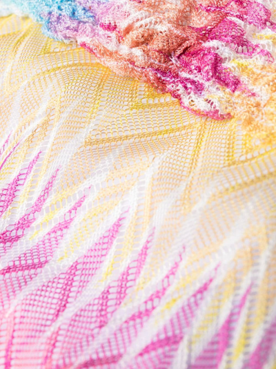 Shop Missoni Knitted-overlay Bikini Set In Yellow