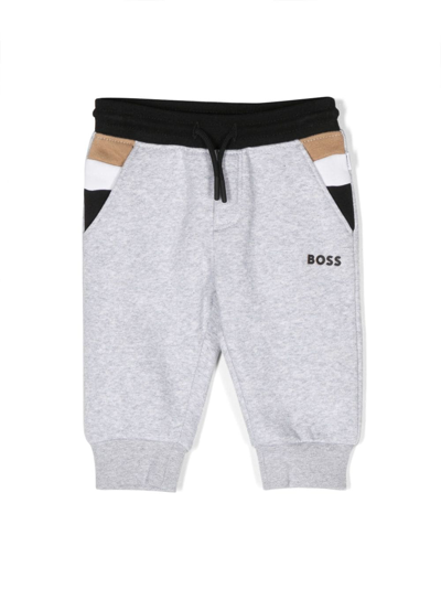 Bosswear Logo-print Track Pants In Grey