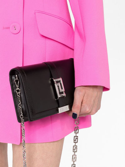 Versace Greca Goddess Mini Bag In Black