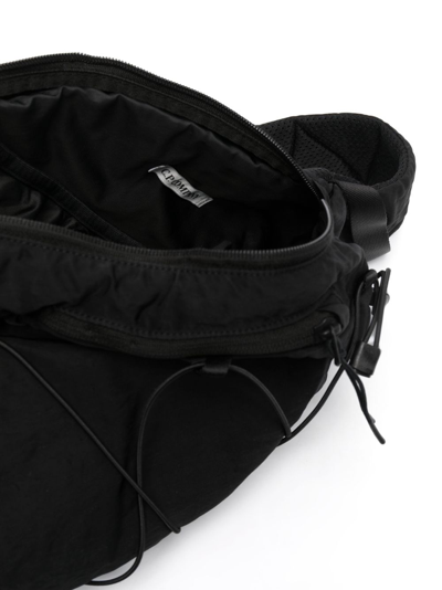 Shop C.p. Company Nylon B Drawstring Crossbody Bag In Black