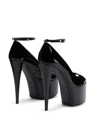 Shop Giuseppe Zanotti Aida 150mm Platform Sandals In Black