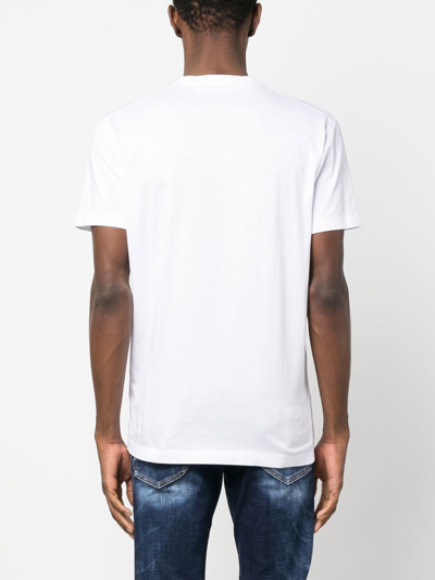 Shop Dsquared2 Logo-print Short-sleeve T-shirt In White