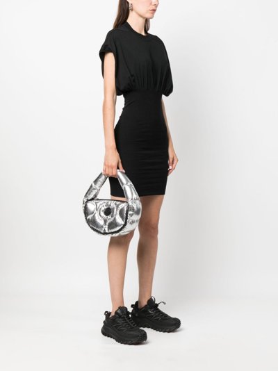 Moncler Delilah Quilted Tote Bag In M93 - Silver