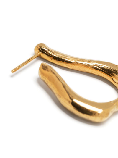 Shop Alighieri The Link Of Wanderlust Hoop Earrings In Gold