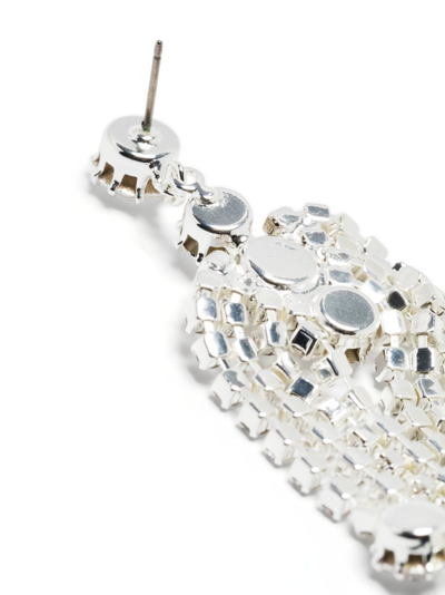 Shop Magda Butrym Embellished Crystal Drop Earrings In Metallic