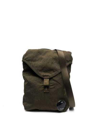 Shop C.p. Company Nylon B Lens-detail Messenger Bag In Green