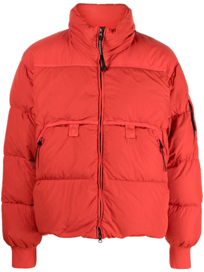 Shop C.p. Company Eco-chrome R Down Jacket In Red