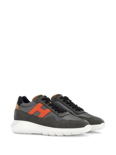 Shop Hogan Interactive 3 Low-top Sneakers In Grey