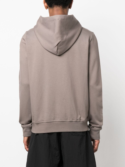 パーカー・フーディ Rick Owens X Champion Relaxed Fit Brown Pullover With Iconic Rick Owens X Champion Logo-embroidered Zip-up Hoodie In
