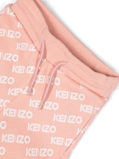 Shop Kenzo Logo-print Tracksuit Set In Pink