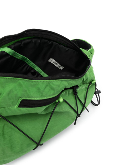 Shop C.p. Company Nylon B Drawstring Crossbody Bag In Green