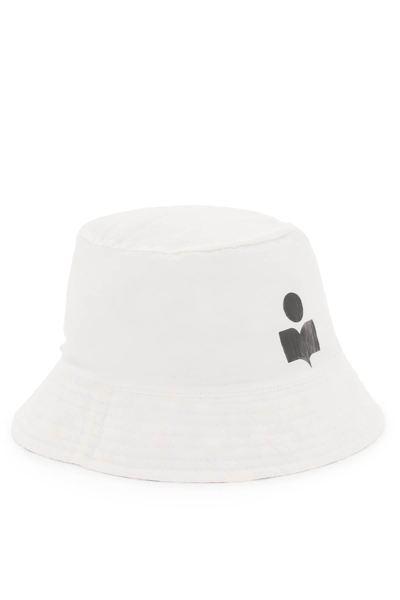 Shop Isabel Marant 'haley' Reversibile Bucket Hat In Multicolor,white