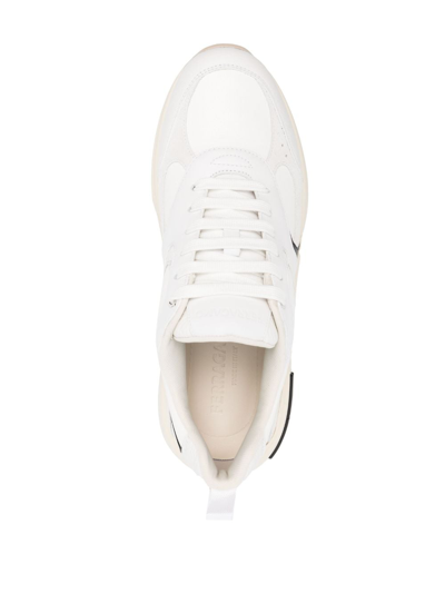 Ferragamo Cosimina Gancini Low-top Sneakers In Neutrals