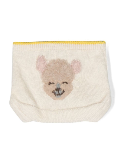 Gensami Alpaca-blend Knitted Shorts In Neutrals