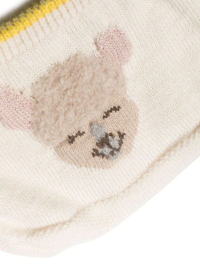 Shop Gensami Alpaca-blend Intarsia-knit Shorts In Neutrals