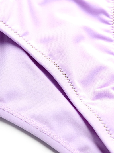 Reina Olga Light Purple Miami Triangle Bikini Set In Purple