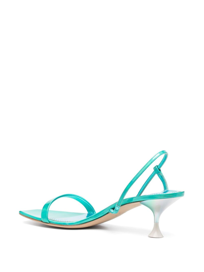 Shop 3juin Capri 70mm Slingback Sandals In Blue