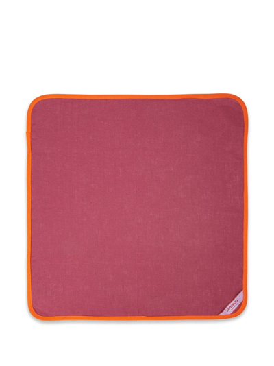 La Doublej Rainbow Linen Napkins (set Of 2) In Red