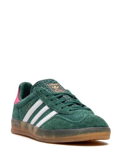 Shop Adidas Originals Gazelle Indoor Suede Sneakers In Green