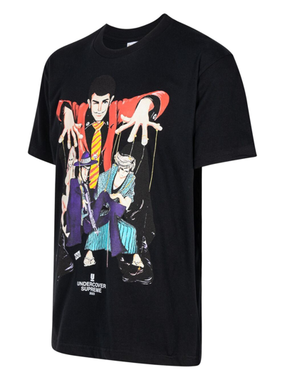 Supreme X Undercover Lupin Cotton T-shirt In Black