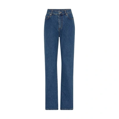 Shop Burberry Bergen Straight Jeans In Classic_blue