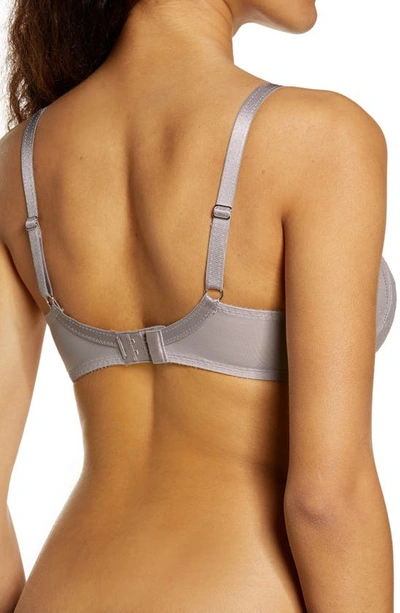 Chantelle Lingerie Rive Gauche Full Coverage Underwire Bra In Grey/ Lavender Frost-mq