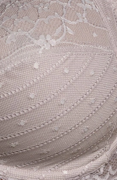 Chantelle Lingerie Rive Gauche Full Coverage Underwire Bra In Grey/ Lavender Frost-mq